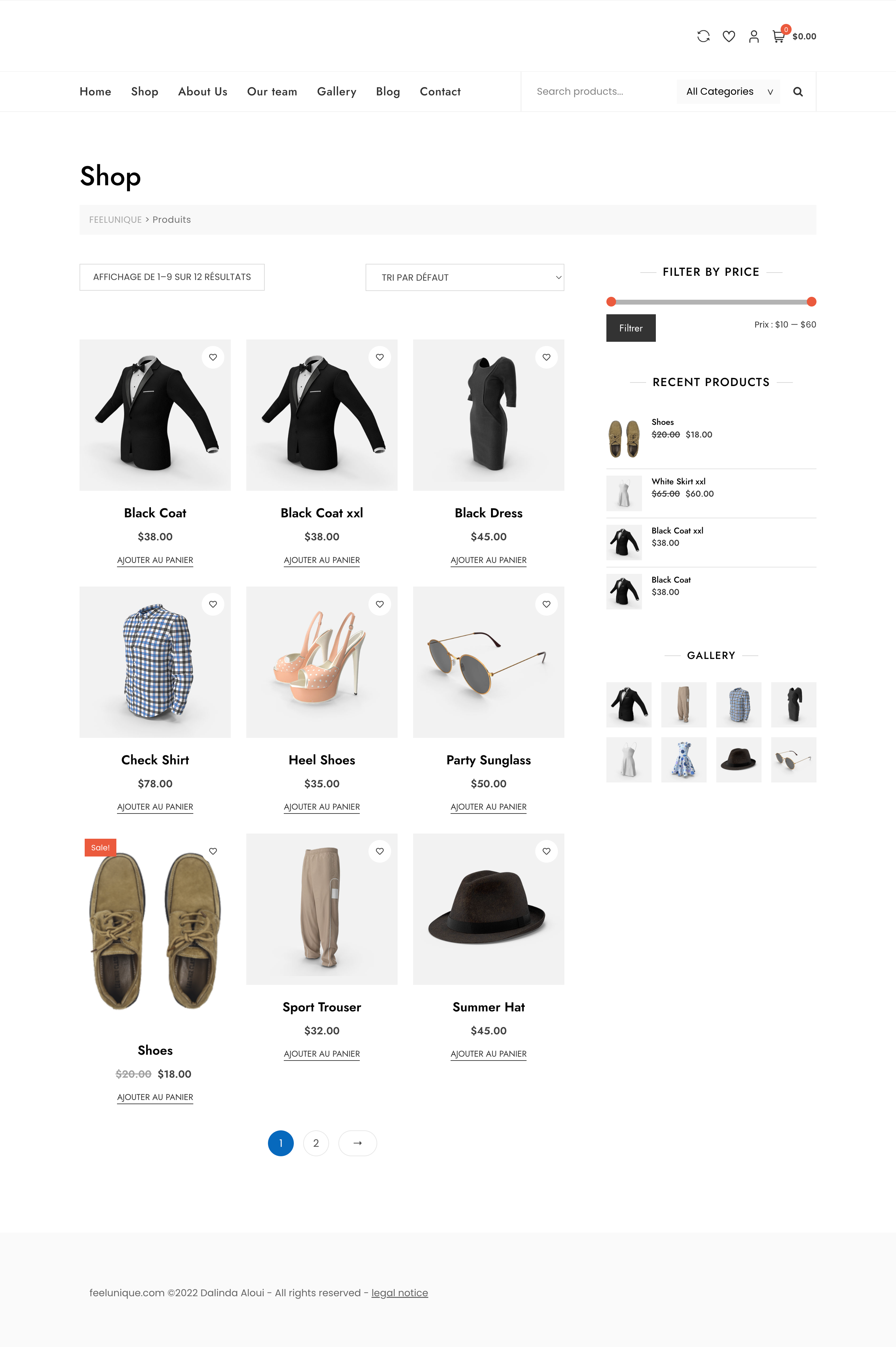 E-commerce générique - Plateforme e-commerce