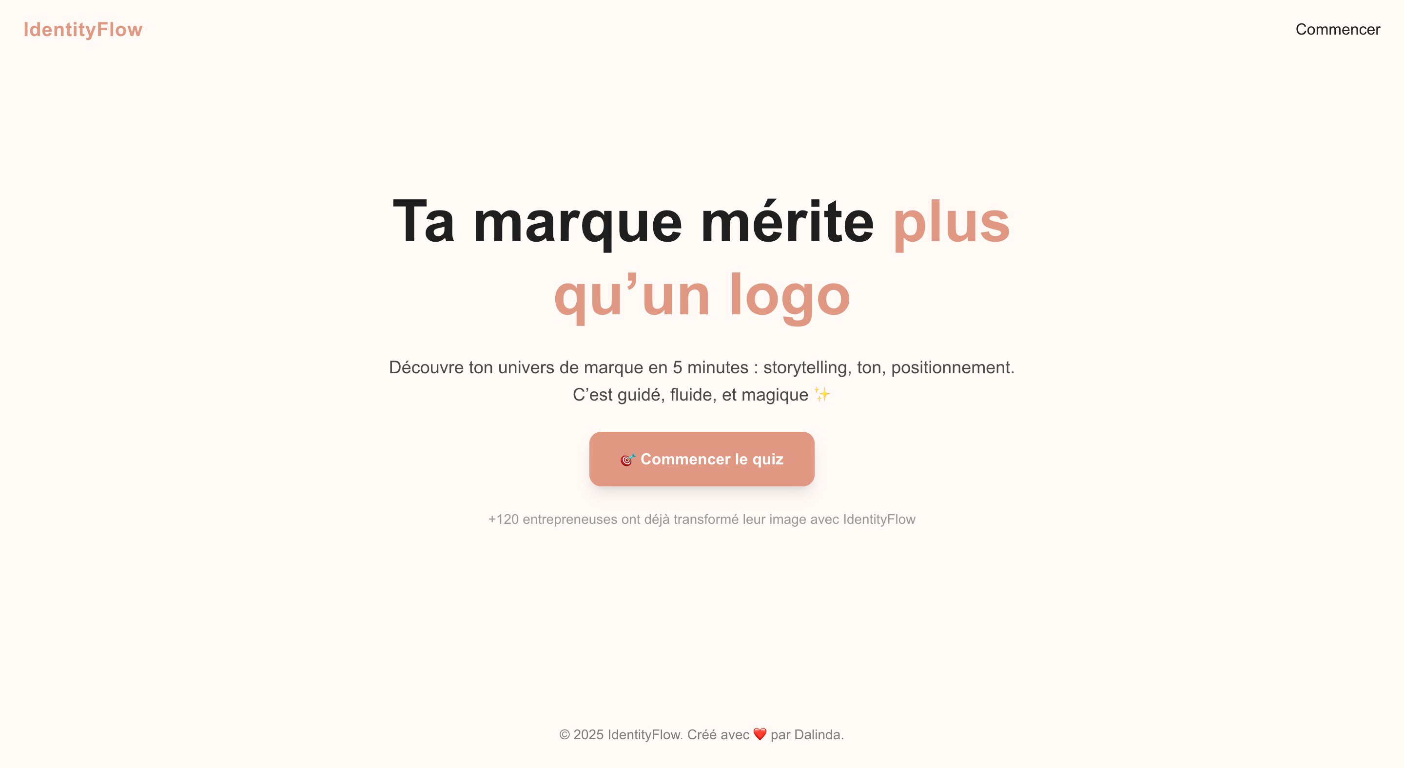IdentityFlow - Branding et storytelling IA