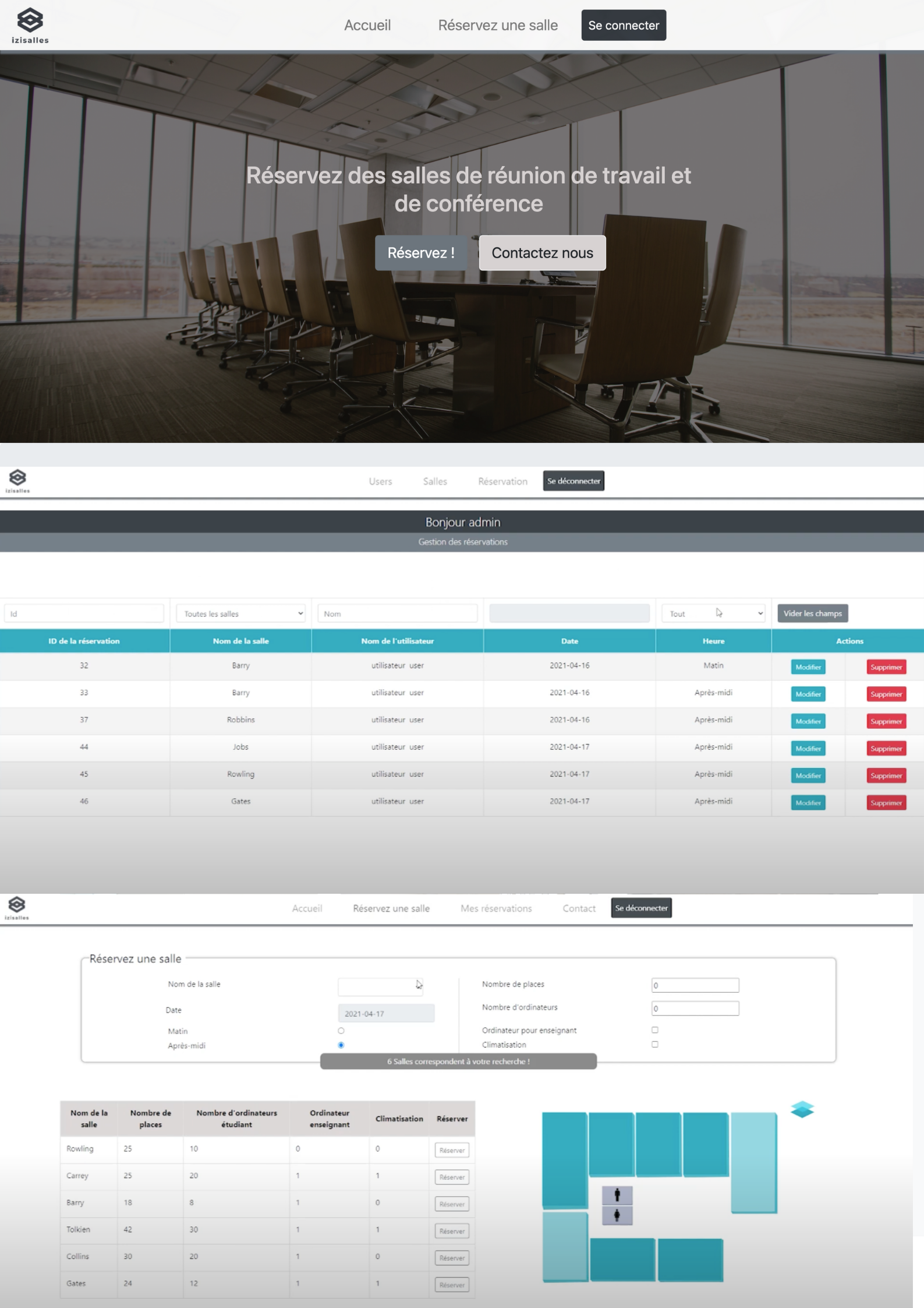 IZISALLES - Gestion de réservation de salles