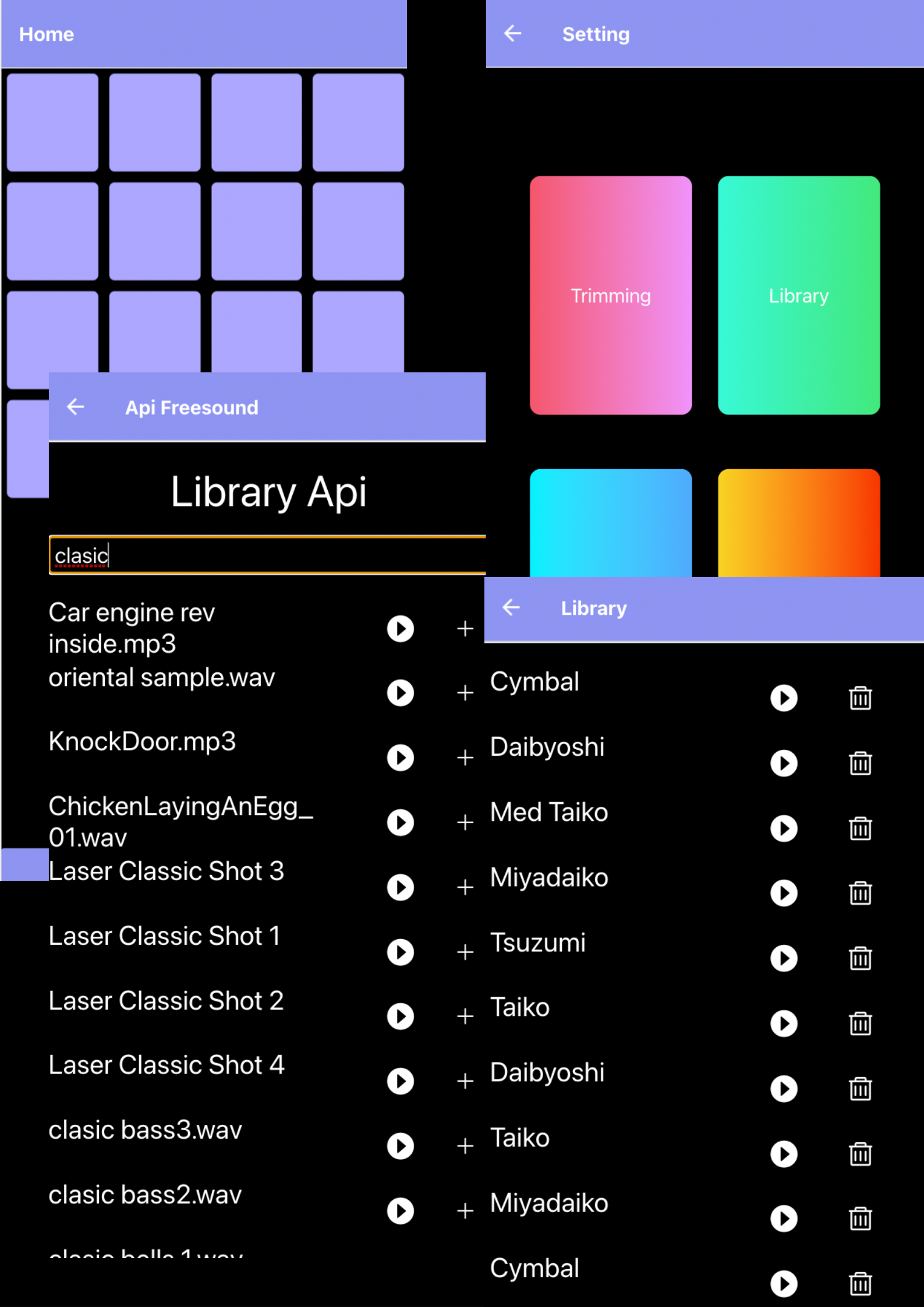Soundboard - Application mobile audio